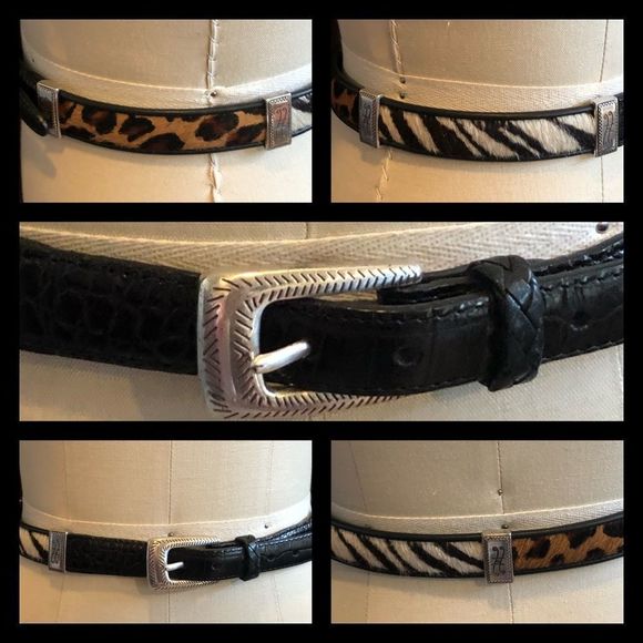 Brighton Animal Design Pony Hair Belt S/28 - Picture 1 of 9